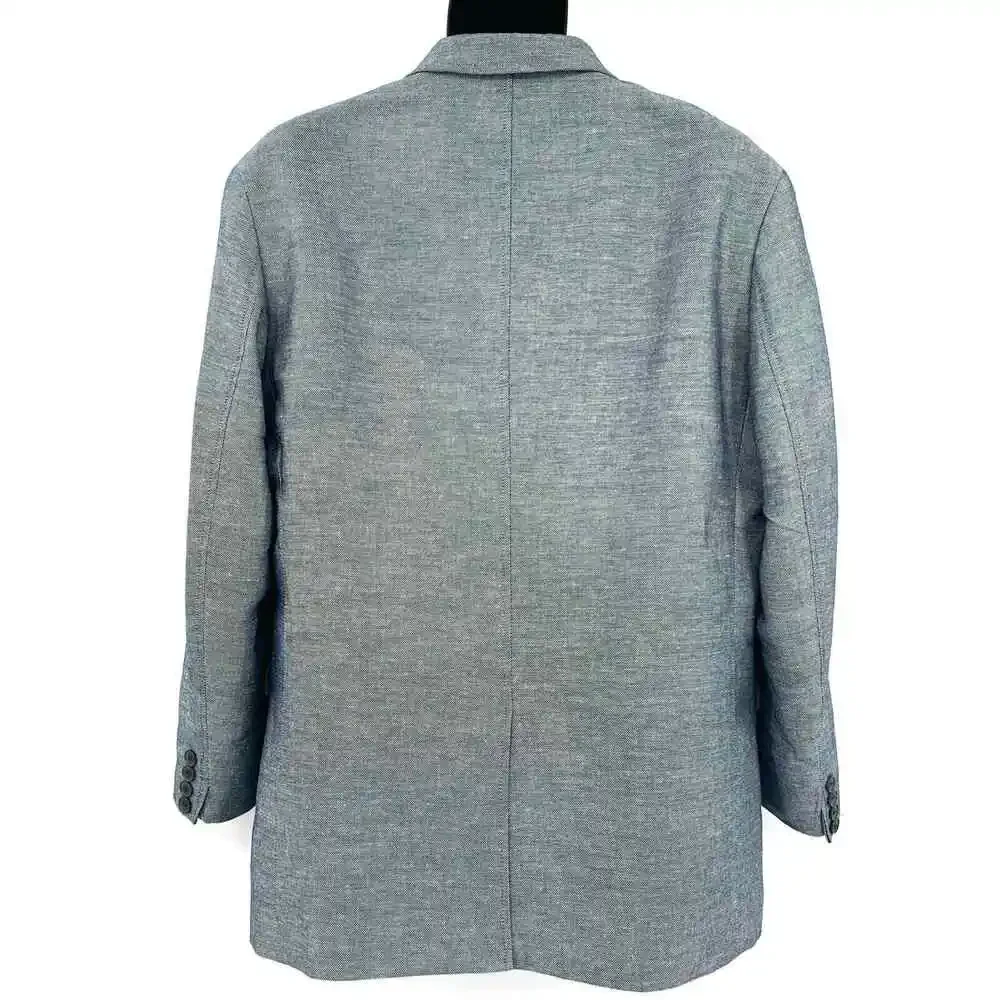 Banana Republic Modern Slim-Fit Linen/Cotton Men’s Blazer 44R Heathered Gray